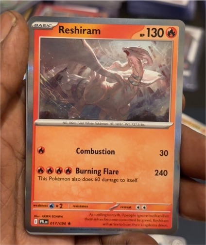 2014 Pokémon Black & White Plasma Blast #017 Reshiram — front