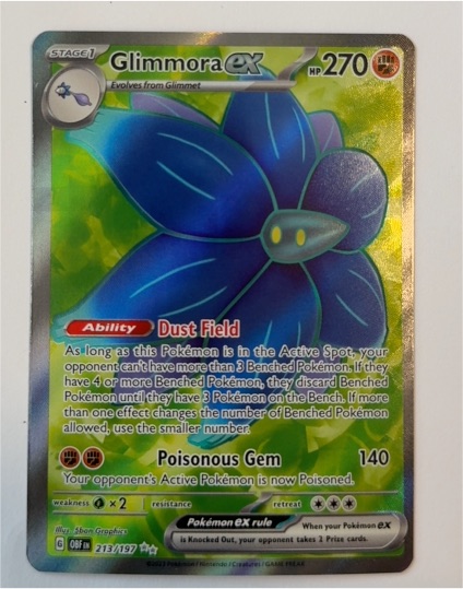 2023 Pokémon TCG Glimmora ex 213/197 — front