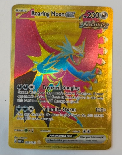 2023 Pokémon Scarlet & Violet Paradox Rift #262/182 Roaring Moon ex — front