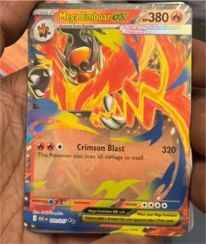 2026 Pokémon TCG Ascended Heroes #031 Mega Emboar EX — front