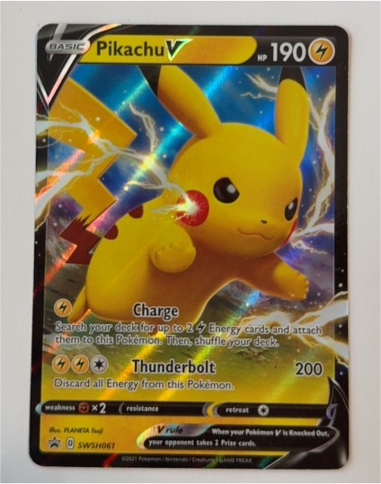 2021 Pokémon TCG SWSH061 Pikachu V — front