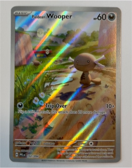 2023 Pokémon Paldean Wooper #102 — front