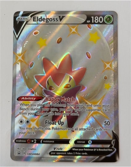 2021 Pokémon TCG SWSH084 Eldegoss V — front
