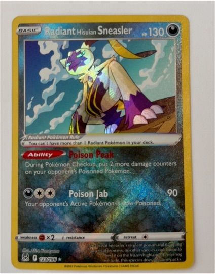 2022 Pokémon Lost Origin #123 Hisuian Sneasler — front