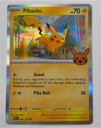 2023 Pokémon #062 Pikachu — front