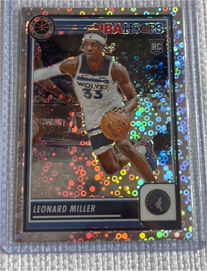 2023-24 Panini NBA Hoops Premium Stock #80 Leonard Miller — front