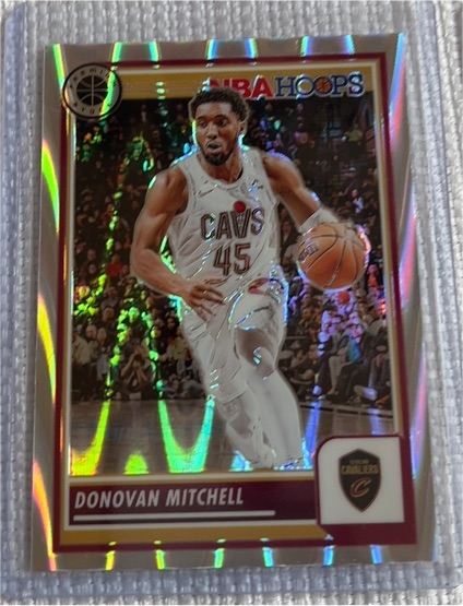 2023-24 Panini NBA Hoops Premium Stock #36 Donovan Mitchell — front