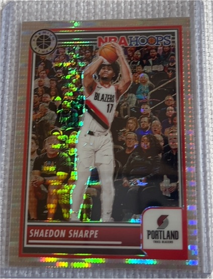 2023-24 Panini NBA Hoops Premium Stock #214 Shaedon Sharpe — front