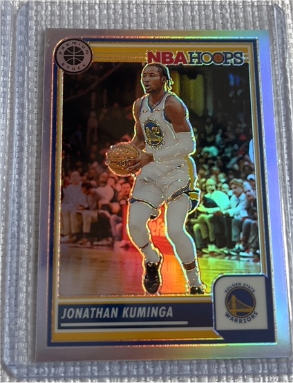 2023-24 Panini NBA Hoops Premium Stock #231 Jonathan Kuminga — front