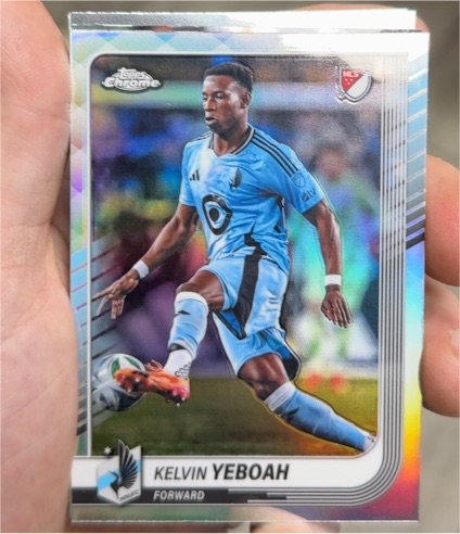 2025 Topps Chrome MLS #34 Kelvin Yeboah — front