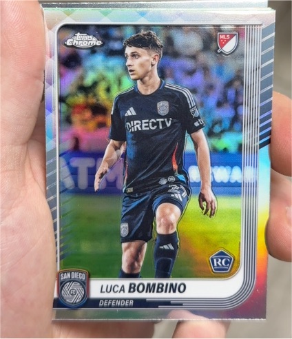 2025 Topps Chrome MLS #136 Luca Bombino — front
