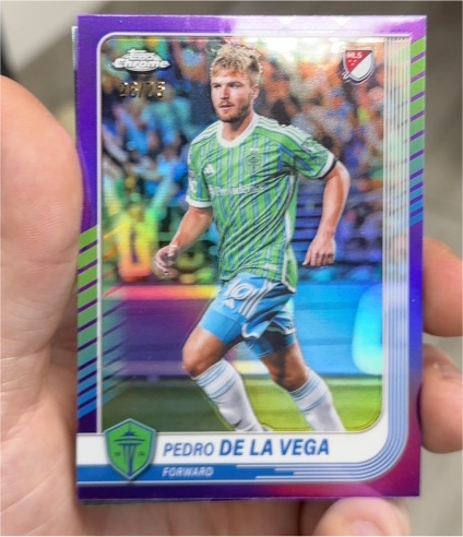 2025 Topps Chrome MLS #166 Pedro De La Vega — front