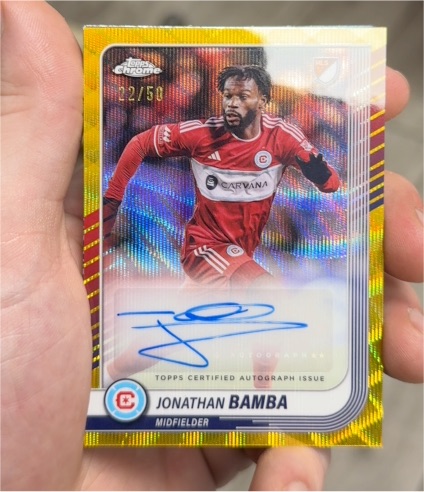 2025 Topps Chrome MLS #CA-JB Jonathan Bamba — front