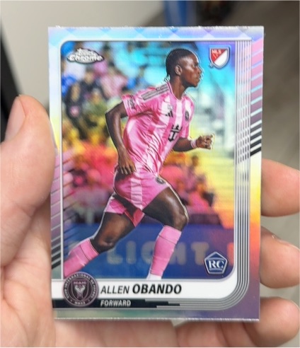2025 Topps Chrome MLS #161 Allen Obando — front