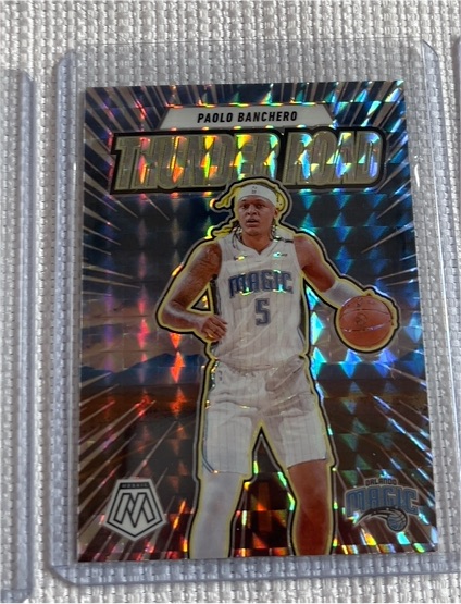 2024-25 Panini Mosaic Thunder Road #15 Paolo Banchero — front