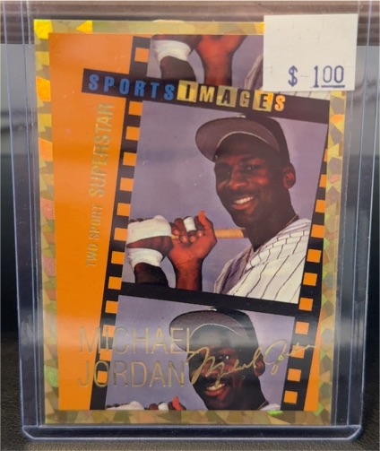 1990 Sports Images Michael Jordan Two Sport Superstar — front