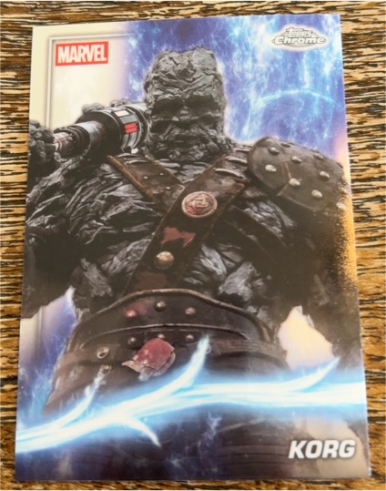 2025 Topps Chrome Marvel Studios #77 Korg — front