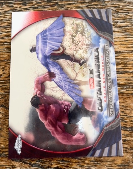 2025 Topps Chrome Marvel Studios Captain America Red Hulk #BNW-24 — front
