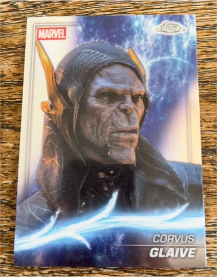 2025 Topps Chrome Marvel Studios #90 Corvus Glaive — front