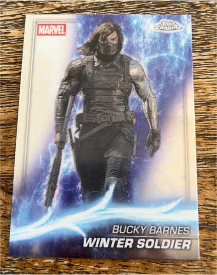 2025 Topps Chrome Marvel Studios #38 Bucky Barnes Winter Soldier — front