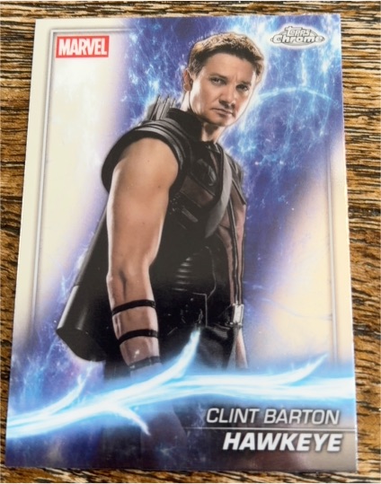 2025 Topps Chrome Marvel Studios #28 Clint Barton Hawkeye — front