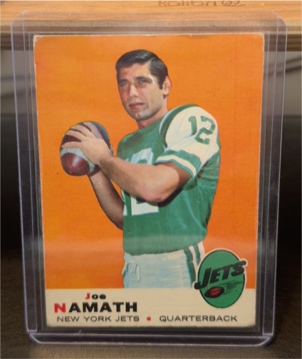 1969 Topps #100 Joe Namath — front