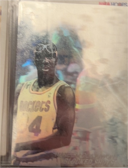 1991-92 Upper Deck #AW8 Hakeem Olajuwon Award Winner Hologram — front