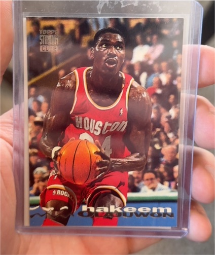 1993-94 Topps Stadium Club #89 Hakeem Olajuwon — front