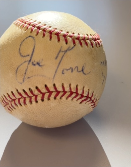 Joe Torre Signed Baseball — front