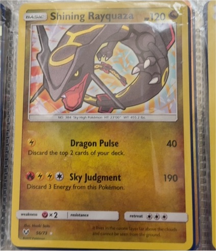 2017 Pokémon TCG Shining Legends #56 Shining Rayquaza — front