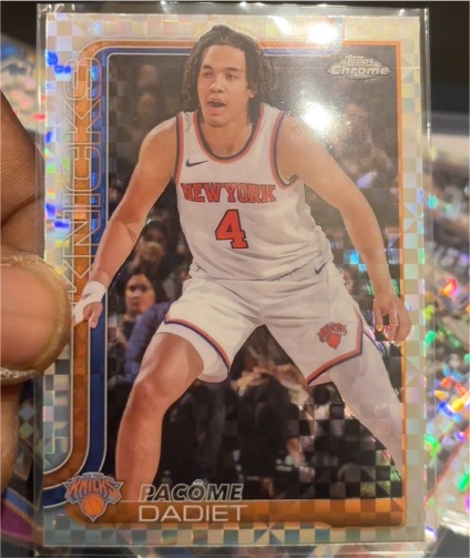 2025-26 Topps Chrome #111 Pacome Dadiet X-Fractor — front