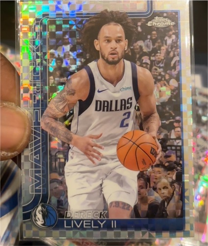 2025-26 Topps Chrome #72 Dereck Lively II — front