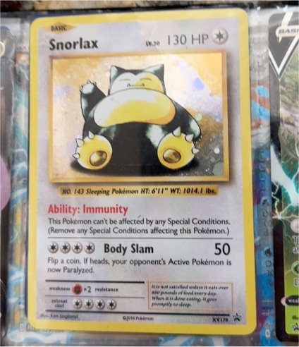 2016 Pokémon XY #XY179 Snorlax — front