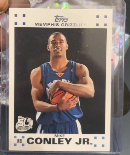 2007-08 Topps #4 Mike Conley Jr Rookie — front