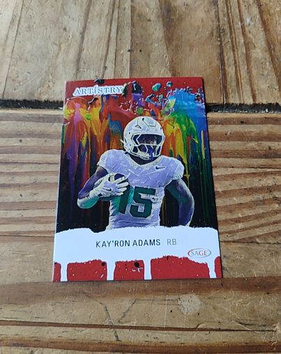 2025 Sage Artistry #63 Kay'Ron Adams — front