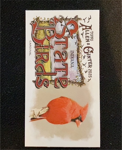 2025 Topps Allen & Ginter #SB-14 State Bird Indiana Cardinal — front