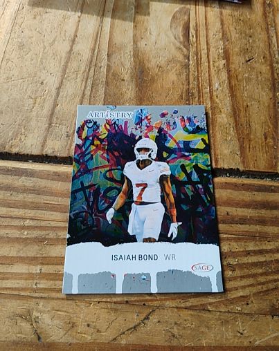 2025 Sage Artistry #53 Isaiah Bond — front