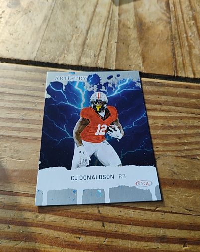 2025 SAGE Artistry #27 CJ Donaldson — front