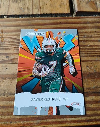 2025 SAGE Artistry #25 Xavier Restrepo — front
