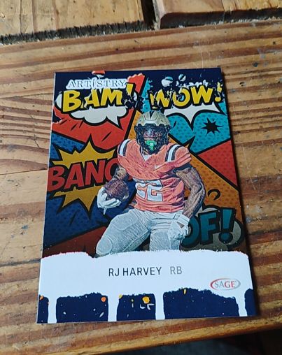 2025 Sage Artistry BAM WOW BANG #40 RJ Harvey — front