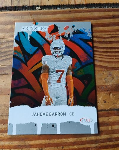 2025 Sage Artistry #72 Jahdae Barron — front