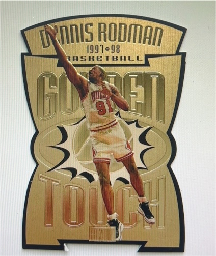 1997 Skybox Premium #10GT Dennis Rodman Golden Touch — front