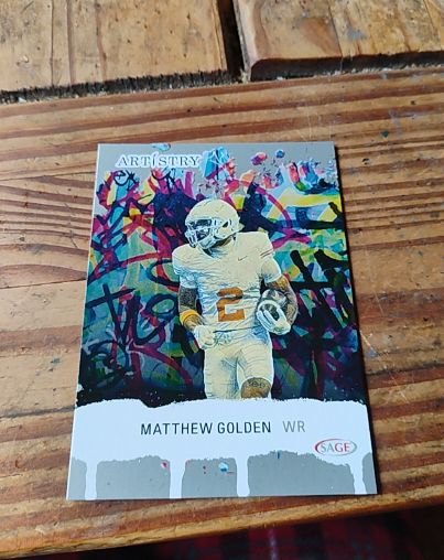 2025 Sage Artistry #46 Matthew Golden — front
