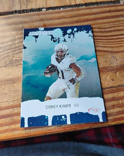 2025 SAGE Artistry #28 Corey Kiner — front