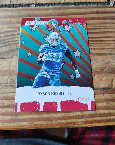 2025 Sage Artistry #20 Bryson Nesbit — front