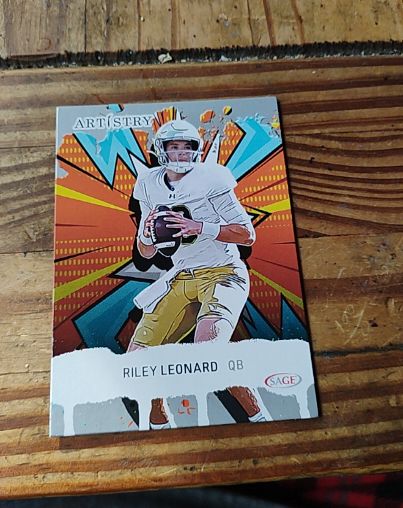 2025 SAGE Artistry #15 Riley Leonard — front