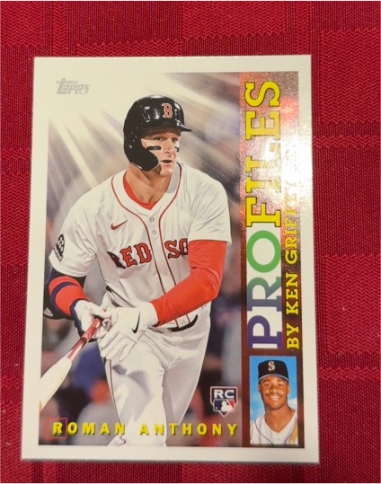 2026 Topps Series 1 #TP-23 Roman Anthony Profiles by Ken Griffey Jr — front