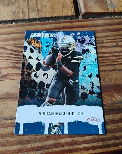 2025 SAGE Artistry #9 Jordan McCloud — front