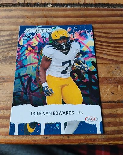 2025 SAGE Artistry #4 Donovan Edwards — front