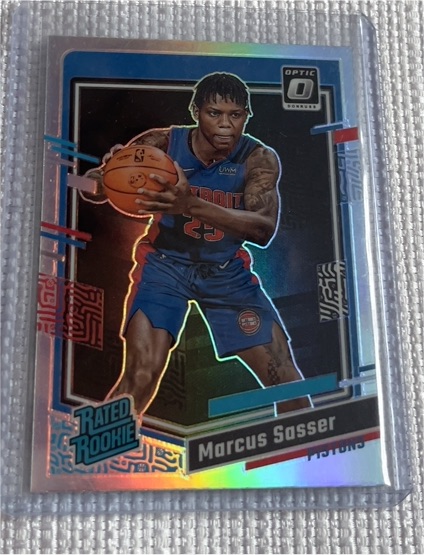 2023-24 Panini Donruss Optic #242 Marcus Sasser Rated Rookie Silver Holo — front